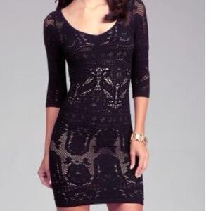 Bebe NWT Lace Drama Dress